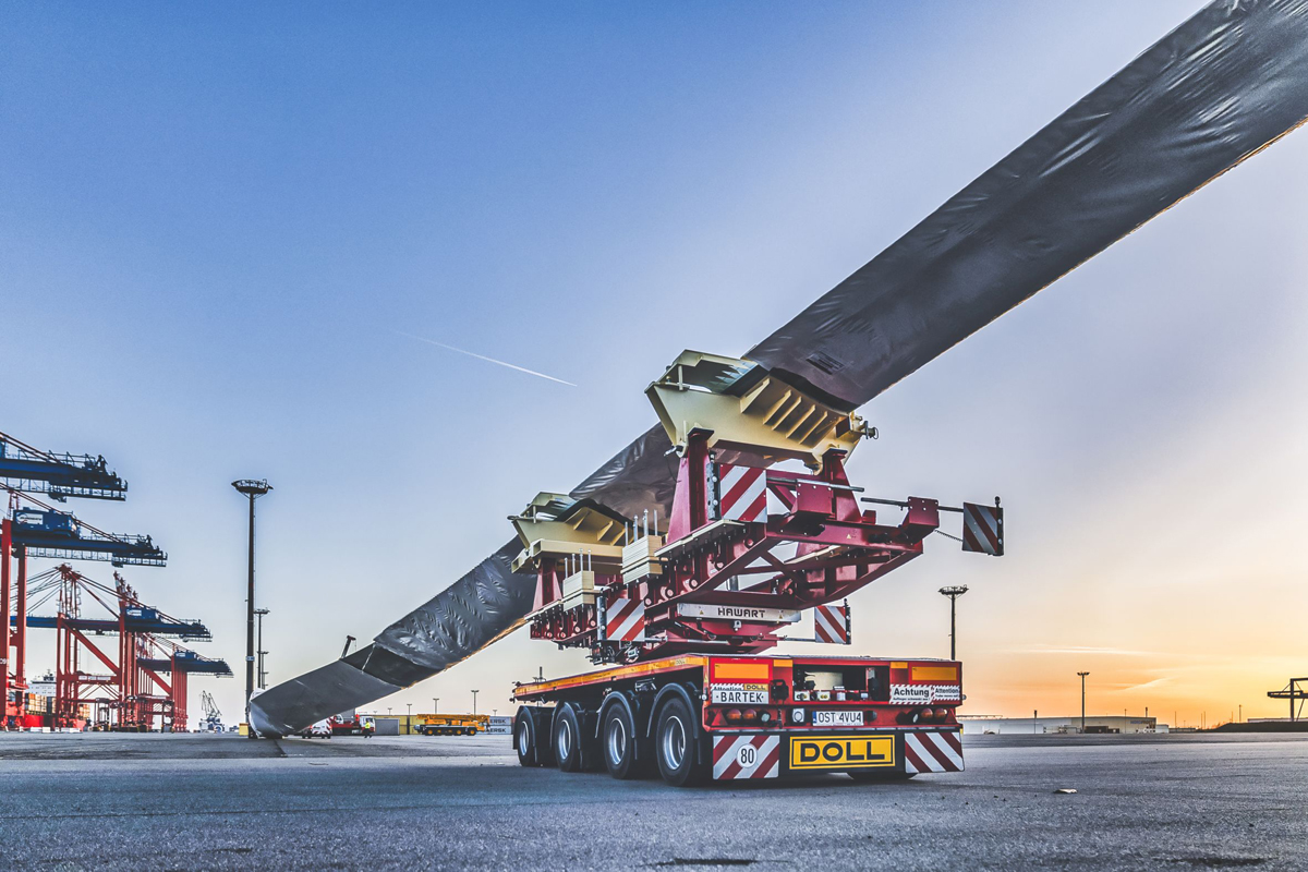 Read more about the article Enercon setzt auf Doll Transportsystem