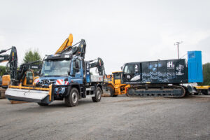 WaVe Projekt: Unimog u. Mörtlbauer Raupe mit Wasserstoffmotor