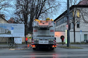 BKL errichtet Containeranlage am Klinikum Schwabing in 8 Tagen