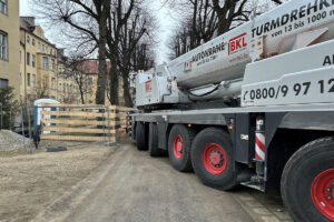 BKL errichtet Containeranlage am Klinikum Schwabing in 8 Tagen