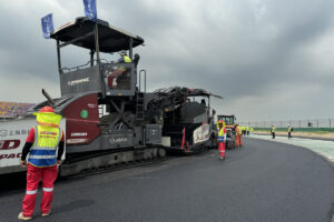 Dynapac Maschinen bei der Sanierung des Shanghai International Circuit